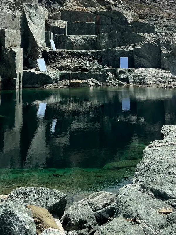 Hermès Shapes of Time horological exhibition at Tinos quarry