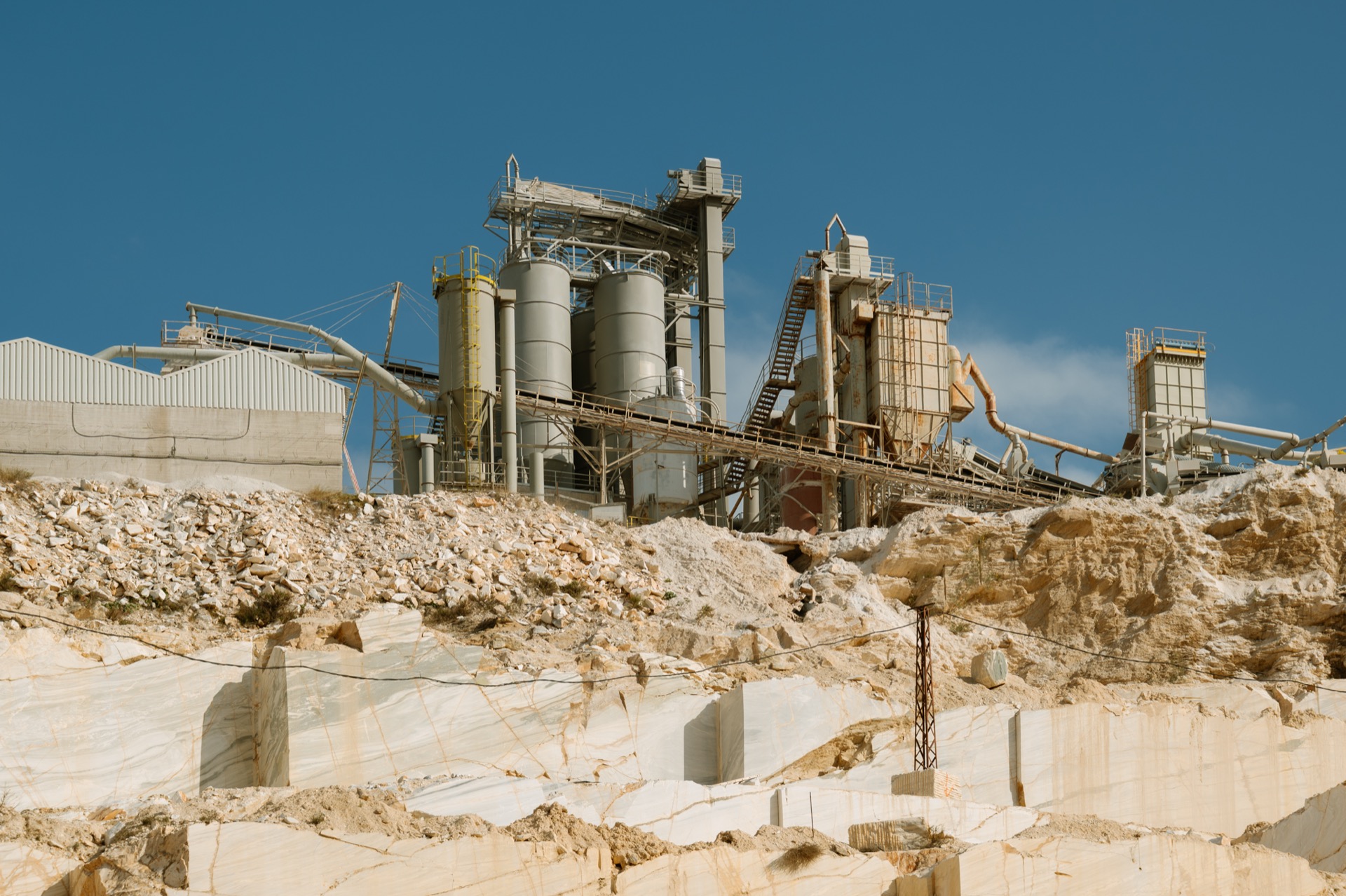 Dionyssomarble marble mills — turning quarry waste into product